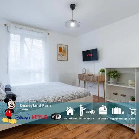 Apartment Le Moana, 2pers 5min Disneyland Paris Montevrain